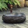 European-Style Antique Art Inter-Platform Basin Retro Table Basin Stone Wash Basin Creative Washbasin Personalized Sink