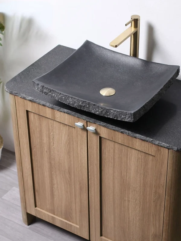 Marble Outdoor Washbasin, Natural Raw Stone Bathroom, Courtyard Washbasin, Countertop Basin