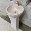 Outdoor Stone Pedestal Basin Natural Stone Wash Basin Integrated Balcony Bathroom Washbasin Courtyard Pool