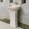 Outdoor Stone Pedestal Basin Natural Stone Wash Basin Integrated Balcony Bathroom Washbasin Courtyard Pool