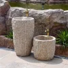 Outdoor Stone Wash Basin Integrated Courtyard Mop Pool Garden Pool Balcony Floor Pedestal Basin Natural Raw Gemstone