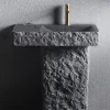 Whole Marble Washbasin Outdoor Courtyard Stone Column Basin Home Balcony Washbasin Sink