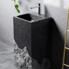 Whole Stone Column Basin, Outdoor Courtyard, Floor Standing Light Luxury Washbasin, Household Balcony, Stone Sink