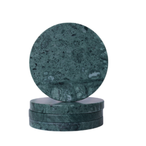 Marble Coasters - Handcrafted Round , Unique Natural Patterns, Slip-Resistant & Heatproof | Suitable for Home, Office, Bars Weddings | Washable and Perfect Holiday Present, Table Protectors, Drink Holders, Gift Shoppers, Home Decorators